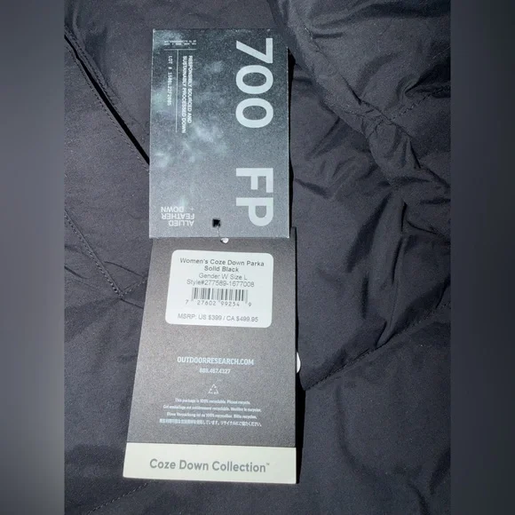 NWT Outdoor Research Women's Coze Down Parka